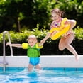 thumbnail image 2 of Emovendo Swim Vest Arm Bands Swim Training Adjustable One Size, Yellow and Green, 2 of 7