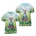 thumbnail image 3 of Happy Easter Hello Spring Italian Greyhound Playing Football All Over Print 3D Shirt Unisex Merch Greyhound Dog Lover - 13003, 3 of 6