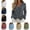 Dark Gray, variant on Womens Long Sleeve Jackets V Neck Button Soft Textured Shirts Solid Color Breathable Warm Blouses