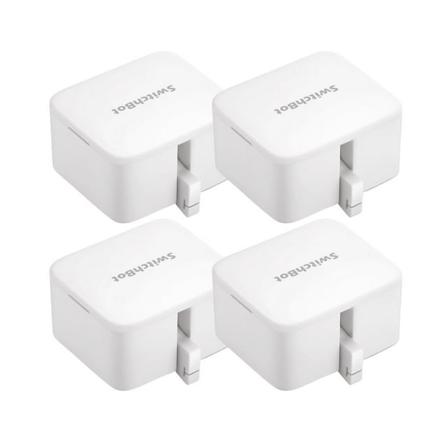SwitchBot Bot | Smart Switch Button Pusher - No Wiring, Add SwitchBot Hub Mini to Make it Compatible with Alexa, Google Home, IFTTT, White - 4 pack Bundle