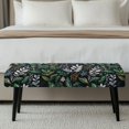thumbnail image 5 of XYZCANDO Leave Polyester Spandex Fabric Bench Seat Cover with Pet Hair Resistant, Full Elastic Wrap Anti-Wear Bench Covers for Living Room, 5 of 9