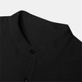 thumbnail image 5 of WREESH Mens Slim Dress Shirts Fashion Solid Button Down Long Sleeve Shirt Soft Shirt Breathable Undershirt Casual Workout T Shirts Black, 5 of 5