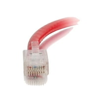 C2G 7ft Cat6 Non-Booted Unshielded (UTP) Ethernet Network Patch Cable - Red - patch cable - 7 ft - red