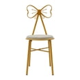 thumbnail image 6 of Modern Vanity Chair Stool, Dressing Table Desk Makeup Girl Chair w/Butterfly Bow Backrest, Side Table Seat for Girl Daughter Room Bedroom Living Room Home Commercial Salon Party Cafe, 6 of 24