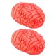 thumbnail image 3 of 2Pcs Fake Human Brains Fake Body Parts Halloween Party Props Fake Body Organs, 3 of 3