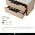 thumbnail image 3 of Fine Fixtures Kingsford Vanity 30" Wide With Drawers - White Oak - Sink Included, 3 of 10