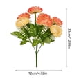 thumbnail image 2 of Artificial Small Tea Bud Fake Flowers, Silk Floral Bouquet for Wedding Mother's Day Bridal Decor, Realistic Faux Flower Arrangement for Home Table and Mantel Decor, E, 2 of 6