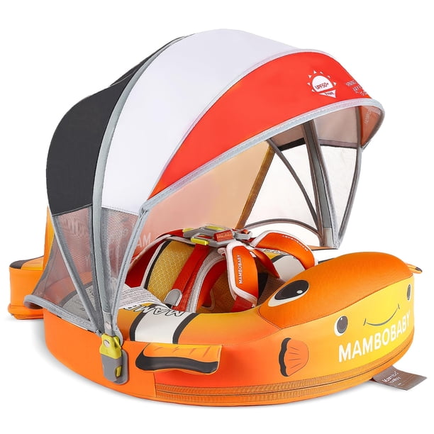 Baby Pool Float Mambobaby con toldo, pez payaso no inflable