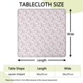 thumbnail image 2 of White Cartoon Unicorn Cloud Pattern Square Fitted Tablecloth with Elastic Edge,Square Table Cover,Washable Elastic Table Cover for Home Kitchen Party Decor 36"x36", 2 of 6