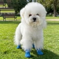 thumbnail image 6 of 4 Pack Pet Rain Boots, Waterproof Anti-Slip Dog Shoes with Elastic Bands, Blue S for Small Dogs Outdoor Use – Outdoor Activity Essential for Rainy/Snowy Days, 6 of 6