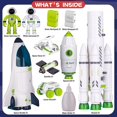 thumbnail image 3 of Set de transbordador espacial de juguete con luces y sonido para niños de 3 a 8 años, 3 of 9