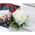 thumbnail image 6 of MINKUROW Rose Wrist Corsage Wristlet Band Bracelet and Men Boutonniere Set for Wedding Flowers Accessories Prom Suit Decorations D, 6 of 9