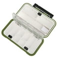 thumbnail image 3 of ABS Waterproof Fishing Tackle Box Bait Lure Hooks Storage Case Organizer Container AccessoryC green, 3 of 9