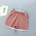 thumbnail image 2 of Boys Shorts Summer Cotton Thin Breathable Children's Shorts Boys Girls Solid Color Casual Shorts Lounge Shorts Coffee 18 Months-24 Months, 2 of 5