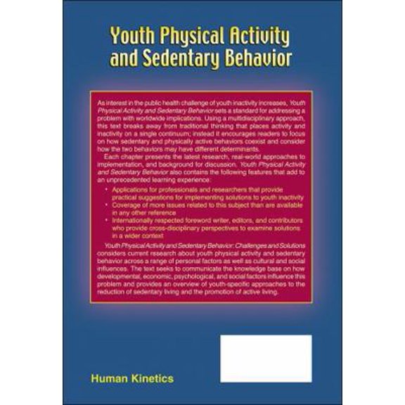 Pre-Owned Youth Physical Activity and Sedentary Behavior: Challenges and Solutions (Hardcover) 0736065091 9780736065092