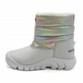 thumbnail image 4 of Hunter Boys Intrepid Reflective Camo Snow Boot, Patter Grey \ Rainbow,4 M US, 4 of 7