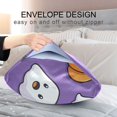 thumbnail image 4 of Yayeee Pillowcase King Size Set of 2 Satin Wrinkle Resistant Pillow Case, Halloween Ghosts Purple, 4 of 7