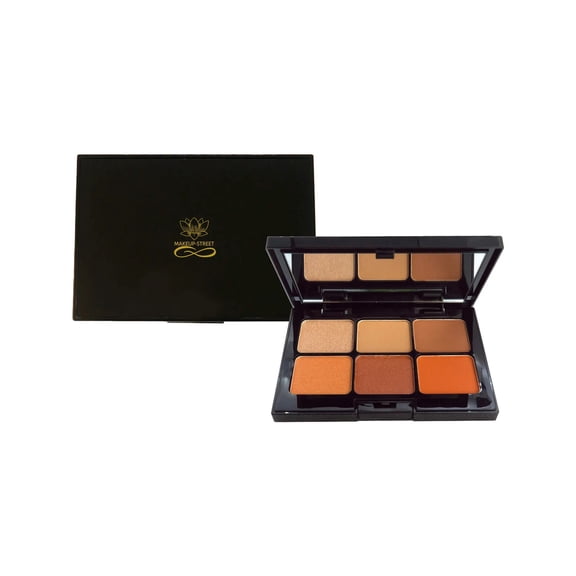 Eyeshadow 6 Palette Cream Texture - Spiced Sunset Colors by Makeup-Street