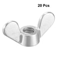 thumbnail image 2 of Unique Bargains 3/16' Wing Nuts Zinc Plated Fasteners Parts Butterfly Nut Silver Blue 20pcs, 2 of 4