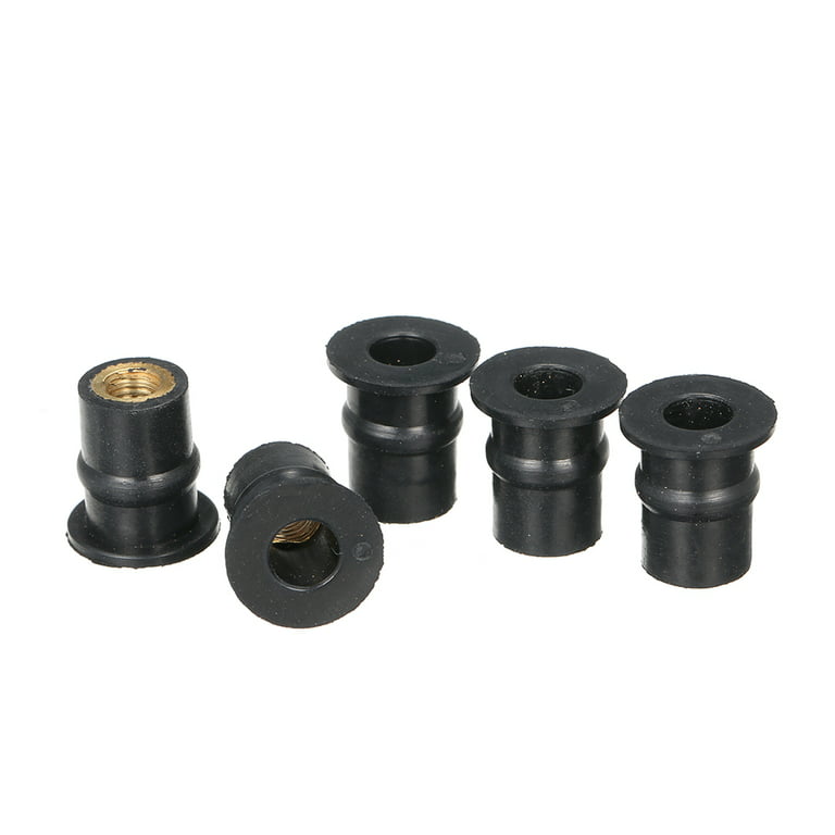 M5 Rubber Well Nuts 5MM Metric Motorcycle Windshield Shaft Nut