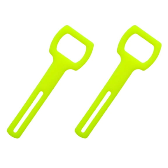 2 Pcs Flexible Silicone Holder Straps Square 2nd Stage Regulator Retainer For Underwater Scuba Diving Diver Yellow