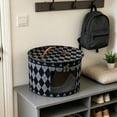 thumbnail image 5 of Round Hat Boxes with Lidssoft Large Hat Storage Box with Handle Transparent Window and Zip, Foldable Travel Hats Boxes Storage for Storing Clothes, Toys, 5 of 6