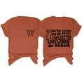 thumbnail image 3 of Orange Womens Tops Women's Baseball Print Loose T Shirt Short Sleeve Top Shirts for Women, 3 of 3