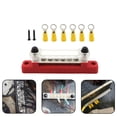 thumbnail image 4 of Bloque de distribución de energía shamjiam 48V Heavy Duty 150A 6 vías rojo, 4 of 8