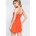 thumbnail image 4 of Wrap Cross Strap Woven Cami Romper, 4 of 5