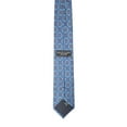 thumbnail image 3 of ROMARIO MANZINI BURGUNDY, GOLD ON JET BLUE CONSERVATIVE PRINTED DESIGN Standard Necktie, 3 of 3