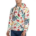 thumbnail image 2 of Hoodies for Men - Barbecue Long Sleeve Comfrt Men'S Fashion Hoodies & Sweatshirts, Sweatshirts for Men Hoodies Pullover Clothing Clothes with Pouch, 2 of 7