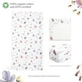 thumbnail image 4 of Evolur Be Wild Collection 3pc Crib Set (Fitted Sheet, Snuggle Sack, Crib Skirt) in Dusty Purple & Flower Print, 4 of 5