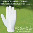 thumbnail image 3 of FINGER TEN Golf Gloves Women Left Right Hand Leather with Ball Marker Value Pack, Colored Glove for Ladies Right Left Handed Golfer All Weather Grip, 3 of 6