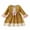 Yellow, variant on Girls' Clothing Clearance Toddler Girls Cotton Dresses Long-Sleeve Dresses Round Neck Floral Dress Fall Winter Clothing Save Big