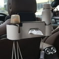 thumbnail image 2 of Multifunctional Car Seat Back Organizer Storage Bag with Cup Holders and Convenient Tissue Dispenser, 2 of 4