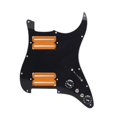 thumbnail image 2 of Conjunto de pastilla de de guitarra eléctrica Humbucker, pieza de repuesto de guitarra precableado para accesorios de guitarras , Naranja Negro negro naranja, 2 of 8