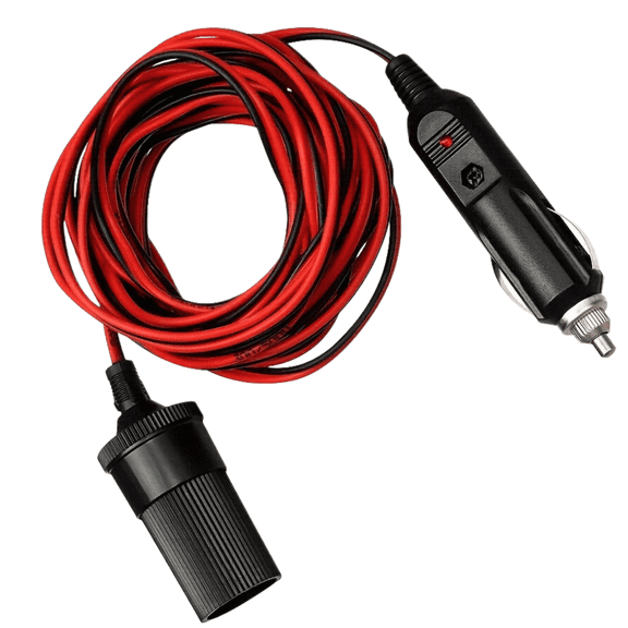 12V Car Cigarette Lighter Extension Cord Adapter