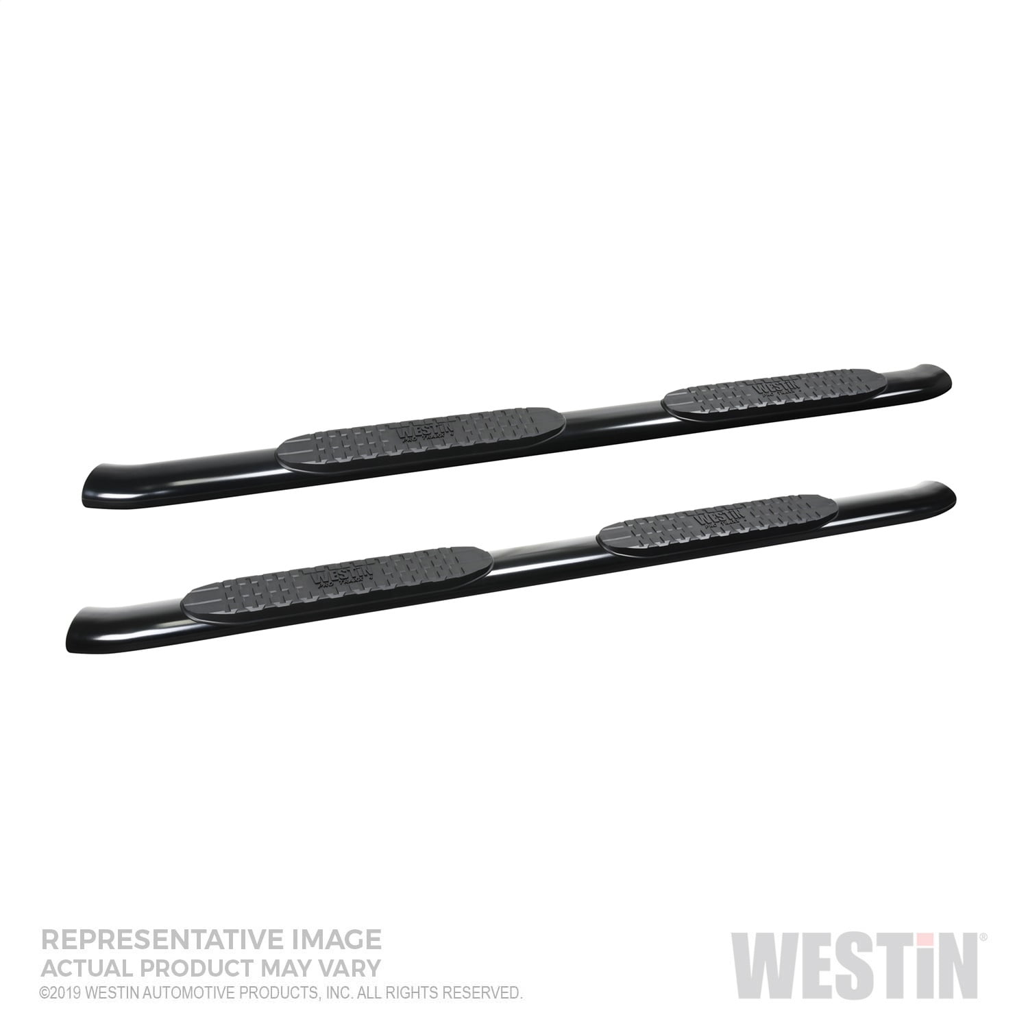 Westin 21-23930 ProTraxx 4 Inch Oval Step Bars - Cab Length, No-Drill Installation For Trucks & SUVs