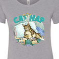 thumbnail image 4 of Inktastic Cat Nap Cute Sleeping Cat Women's T-Shirt, 4 of 5