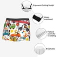 thumbnail image 3 of Gukieu Transports with Animals Print Men's Boxer Briefs, High Elastic Moisture Wicking Boxer Briefs Underwear-Medium, 3 of 5