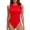 Red, variant on Women's Shapewear Bodysuit Seamless Full Body for Everyday Wear with Snap Closure Comfortable Stretch Glow in The Dark Panties