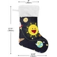 thumbnail image 2 of GZHJMY Christmas Stocking, Personalized Space Planet Large Candy Stocking Hanging Gift, 2 PCS Xmas Stockings Decoration for Family Holiday Party Ornaments Decor Fireplace, 2 of 7