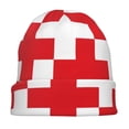 thumbnail image 7 of Naloa Red Cross 1 Soft Beanie Hat, Knit Beanie Daily Beanie in Fine Knit for Women Men Winter Travel, Outdoor, 7 of 7