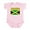 Petal Pink, variant on CafePress - Jamaica Flag Infant Bodysuit - Baby Light Bodysuit, Size Newborn - 24 Months