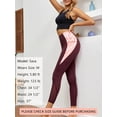 thumbnail image 4 of As Rose Rich Women Workout Leggings 2 Side Pockets 7/8 Length Yoga Pants Swim Tights, M, 4 of 9