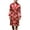 Red, variant on Men's Long Sleeve Robe Satin Knee Length Pajamas Pjs Long Summer Luxury Bathrobe Spring Lightweight Cool Red Small