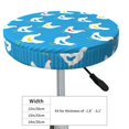 thumbnail image 4 of KLL Cartoon Chicken Round Bar Chair Cushion Cover 12 inch ,Bar Stool Protector with Elastic, Soft Washable, 4 of 6