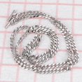 thumbnail image 2 of Silver Metal Decorative Chain for Bag Use 8mm Flat Chain Accessory, 2 of 5