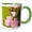 Green/White, variant on 3drose, Slug Eggs, Rose Checker Mallow Flower - Us38 Rbr0268 - Rick A. Brown, 15oz Mug