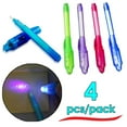thumbnail image 5 of Dazzling Toys Invisible Ink Pen Built in UV Light Pack of 4 Magic Marker Spy Pen | Goody Bag Stuffer, 5 of 8